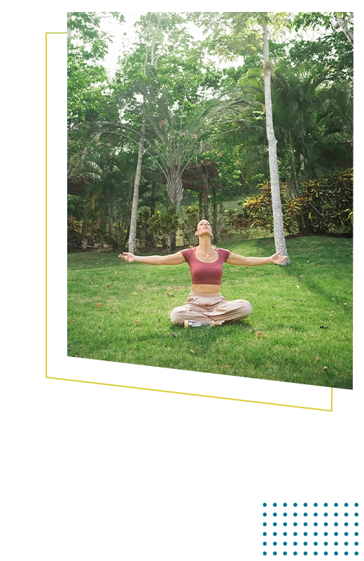 Wellness Center Frisco TX Shannyn Pearce In Field Meditating Wellness Center Frisco TX Shannyn Pearce In Field Meditating